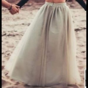 Tulle maxi skirt